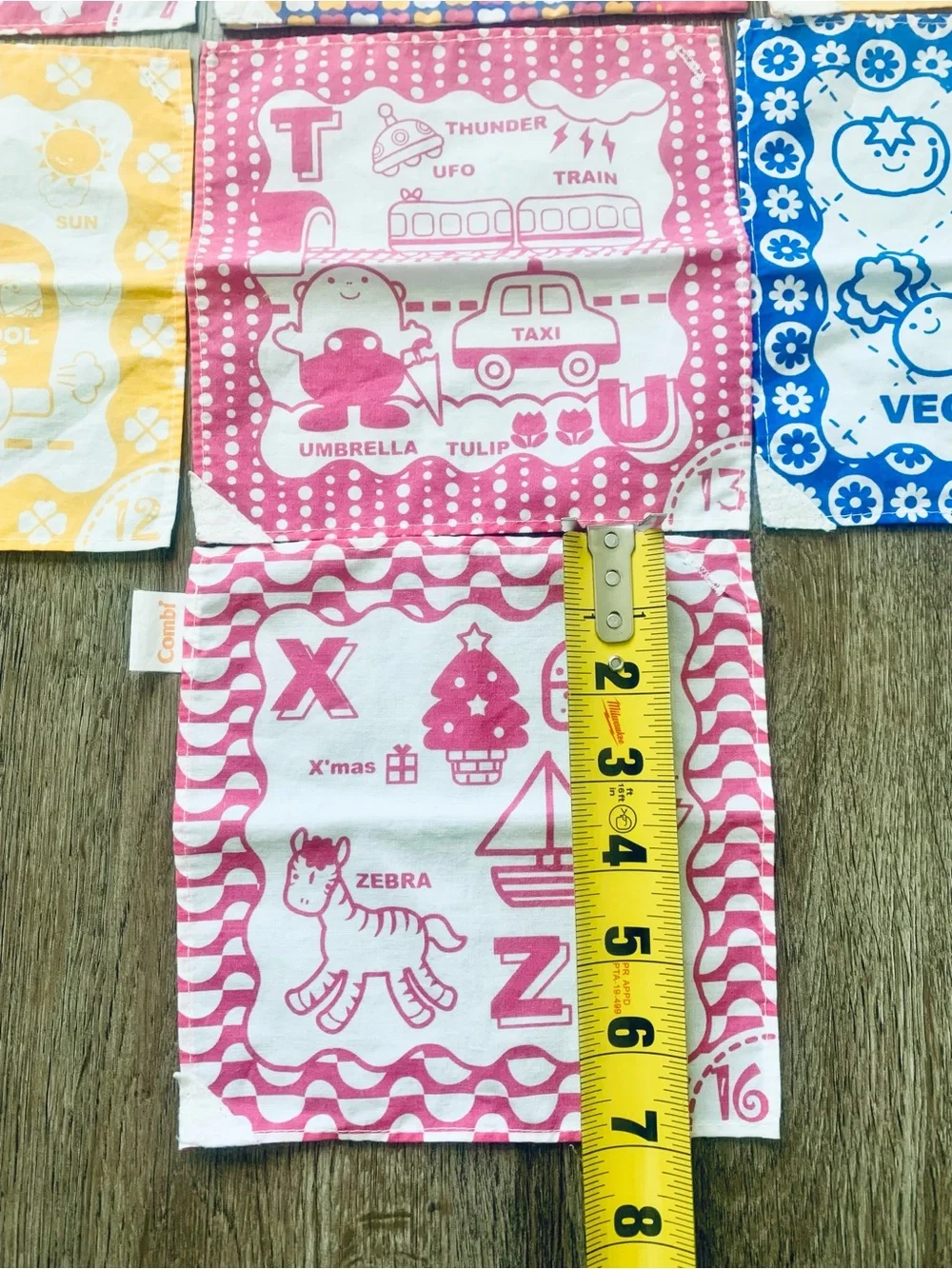Combi Plush Crib Mobile Baby Nursery Hanging Toy & Montessori Tissue Box Toy Set